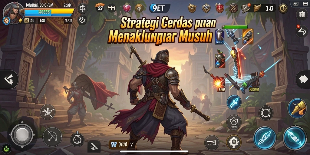 Tampilan gameplay 9ET yang menampilkan strategi dan taktik yang mendebarkan.
