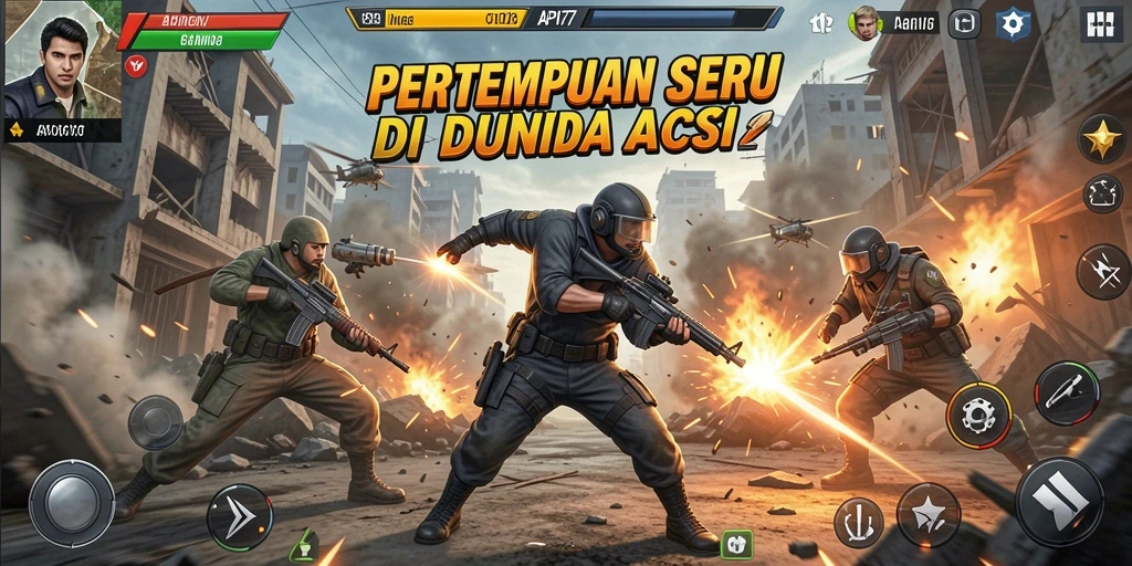 Tampilan seru pertempuran di API77 dengan aksi mendebarkan.