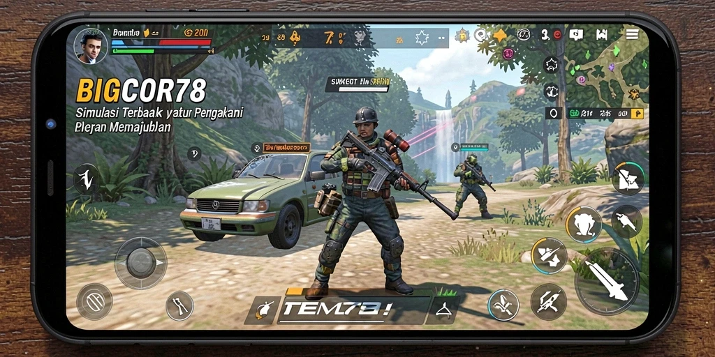 Tampilan gameplay <strong>BIGCOR78</strong> dengan grafis yang memukau dan interaksi realistis.