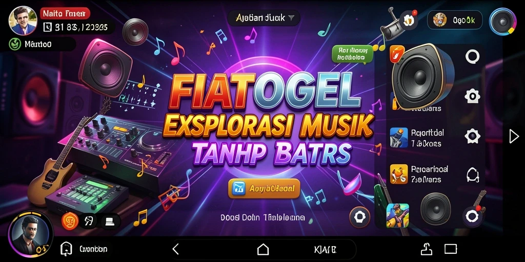 Tampilan gameplay musik yang interaktif dan menyenangkan di FIATOGEL.