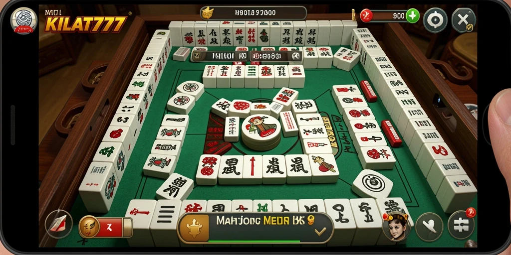 Tampilan gameplay Mahjong yang menarik di KILAT777.