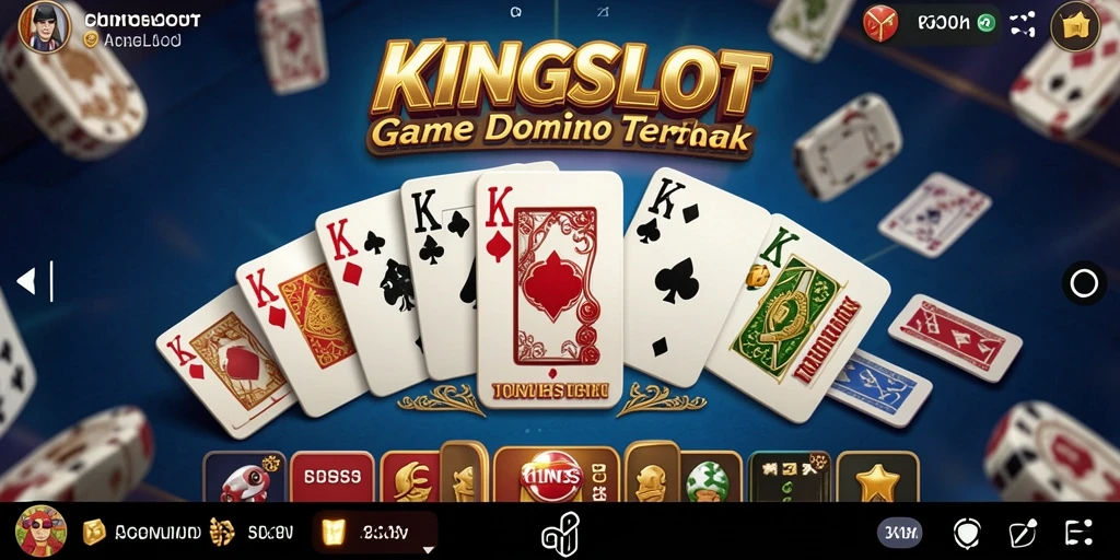 Tampilan gameplay seru di KINGSLOT yang penuh strategi Domino.