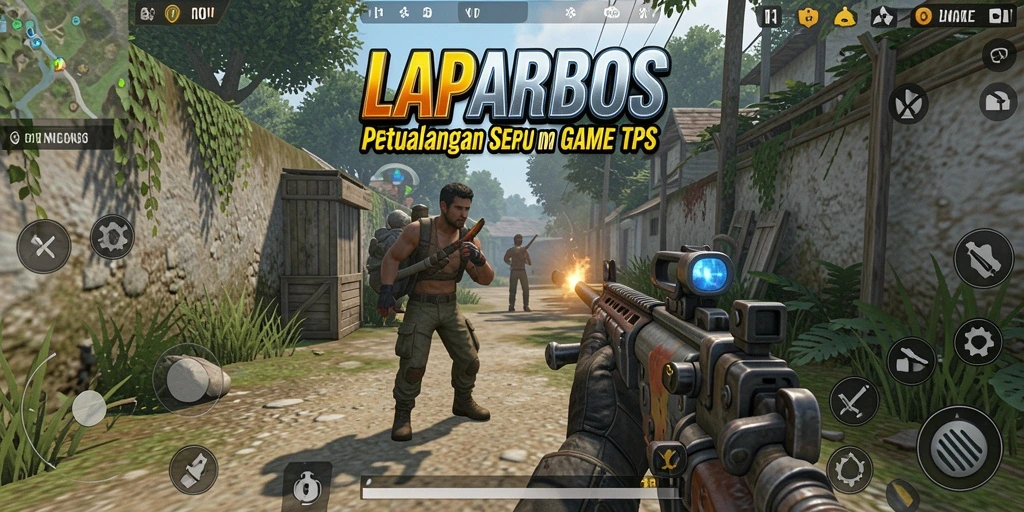 Gameplay seru dan menegangkan dalam LAPARBOS dengan aksi TPS yang mendebarkan.