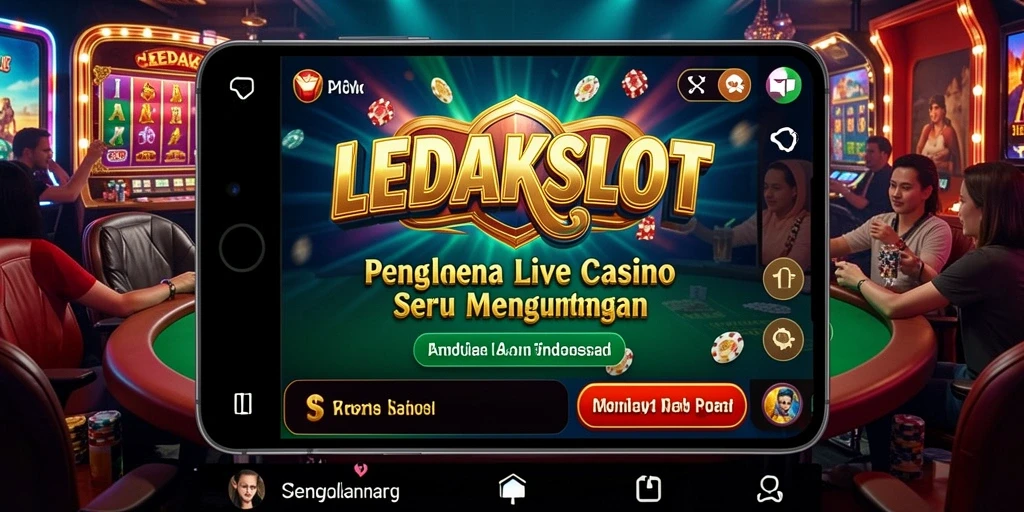 Tampilan gameplay Live Casino yang seru dan menarik dalam LEDAKSLOT.