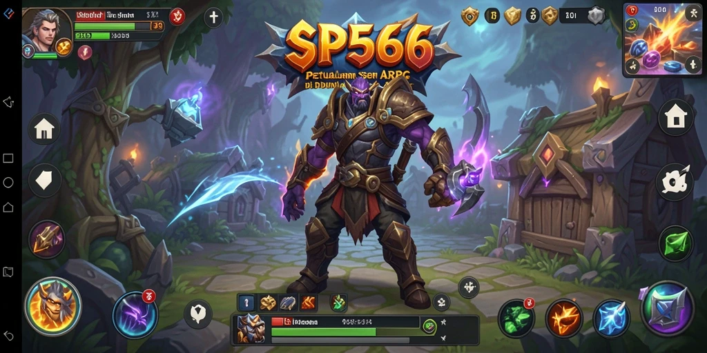 Tampilan pertarungan seru dalam game ARPG SP666.
